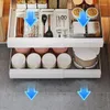 Kitchen Storage Pull Out Organizers Drawer Bowl Dish Rack Sliding Pantry Shelf For Accessories Seasoning Jar Organizer