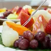 Dinnerware Sets Practical Cake Forks Stainless Steel Fruit Party Supplies Banquet Two Teeth Dessert Jar
