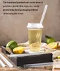 3000 pezzi Clear Guba Strawie Smoothie Strawie, in plastica usa e getta avvolta individualmente grande frappè a bocca larga