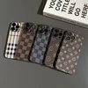 مصمم iPhone Phone Cases 15 14 Pro Max Luxury Leather Camera Protse Hi Quality 18 17 16 15pro 14pro 13pro 13 12 11 case with logo box man woman fj