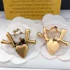 Luxury Designer Brand Heart Brooches Classic Correct Letter Brooch New Christmas Gold Plated Brooches Wedding Jewelry Pins Design For Women Gift Brooch