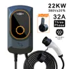 3位相プラグインおよび電気自動車EV充電器タイプ2ケーブル32A 7KW EVSE WALLBOX IEC62196-2ソケット11KW 22KW