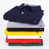 Herrpolos högkvalitativ 100% bomull sommarmens polo skjortor med kort ärm lapel casual tops mode man t-shirt plus storlek XS-5XL 811 230524