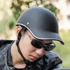 Casques de moto Fashion Adulte Electric Bicycle étendu Brim Baseball Hat Style Riding SAFE HEACT CASHET IMPACT RÉSISTANCE PROTECTION PROTECTION