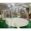 4m dia+1.5m tunnel wholesale Outdoor Inflatable bubble tent igloo dome Transparent Bubble House Hotel Lodge for camping