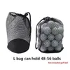 Nylon Golf Bags Sports Mesh Net Bag 163256 Boll med dragkammarförvaring för golfspelare utomhusgåva 240424