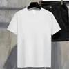 Men's T Shirts Men Shirt Summer Cotton Tops Women Solid Color Blank Tshirts O-neck Round Collar Short-Sleeve Couple White Top Tees