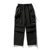 Men's Pants TINT ERA Parachute Cargo Men Oversize Outdoor Casual Trousers Male Waterproof Man Japanese Streetwear Hip Hop