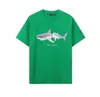 New Men T-Shirts High Quality pure Cotton Broken tail shark print Short Sleeve Streetwear Top Women Men Clothing Fashion Oversized T-shirt US SIZE