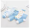 5pairslot SpringAutumn New Kids Cotton socks BoyGirlBabyInfant fashion stripe Cartoon sports socksFor Children gifts CN Hall2983220