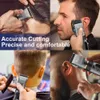 Surker Professional Hair Clipper Ceramic Blade Trimmer Male LED Display Haircut Machine USB Charge 240411