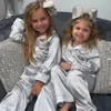 1-7Y BAMBINI BAMBINI RAGAZZATI SEGGIO SETTO PAJAMA SET BAMBINI PAJAMA LUNGA PAJAMA SOTTO ABBILTARE NOTTO AUTORILE AUTOMN AUTOMN 240410