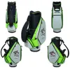 Jogador profissional verde e verde preto de grande polegada, com grande capacidade PU Golf Cart Bag