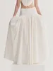 Юбки Женщины элегантная длинная юбка для офисных карманов свободные упругое эластичное талия с твердым цветом с твердым цветом