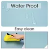 Portable PU Mouse Pad Side Leather Mousepad Waterproof Keyboard Table Cover Easy Clean Protective Laptop Mat PC Home 240424