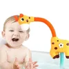 Giraffe elektrische Spray Wasser Squirt Sprinkler Baby Bad Spielzeug Badewanne Duschpool Badezimmer Spielzeug für Säuglinge Babys Kleinkinder Geschenke 240418