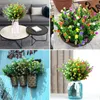 Plastic Artificial Flowers Outdoor UV Résistant Fake Decoration Greenery Garden Garden Plantes à la maison Décor de fête de mariage 240422