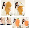 80x45cm Kawaii Taiyaki Cat Plush Toy Rabbit nascosto in Carota Cane nascosto in Big Bone Ferry Animal Plushing Custine di lancio di peluche a Girl 240424