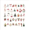 Mix 38 stijlen Kerst ornamenten Rendier Santa Claus Charms Diy Sieraden Accessoires Paarden Oil Drip Series4947403