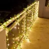 Garden Decorations LED String Lights 2M 20LED/ 5M 50LED Maple Leaf Garland Christmas Fairy Lights for Home Bedroom Wall Patio Decoration