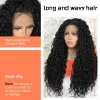 Hair Products Long Curly Hair Wigs 13X4 Lace Front Hair Wigs With Baby Hair For Women Natural Color Synthetic Fiber Heat Resistant Hair Wig