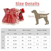 Dog Apparel Summer Dress Cute Flower Pattern Plaid Skirts Cat Princess Dresses Chihuahua Yorkie Sweet Puppy Clothes Pet Costume