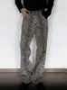 American Leopard Wash jeans per donne y2k retro street girl sciolto in stile coreano in alto a vita alta jeans jeans larghi 240419