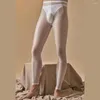 Herrensocken Männer nahtlose ultradünne Strumpfhosen schiere transparente Strümpfe weiche elastische Strumpfhosen durch bodysuit atmungsaktiven schlanken langen Hosen sehen