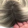 Toppers Lebeauty Blonde Color Dark Root Unprocessed Slik Top Straight Virgin Human Hair Jewish Kippah Fall Topper Wigs