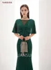 Party Dresses Sexy Sequin Women's Evening Dress Short Ssleeves Vestidos De Fiesta Green Gowns For Women Prom