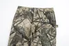 High Street Leaf Camo Mens Log Pants reto Painel Saco de trabalho Jeans Goods Y2K Pantalones HOMBRE TRUSHERS GRANDE 240426