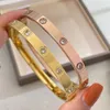 Uso diário de pulseiras de alto brilho Pulseira de diamante completa da moda e simples casal com pulseiras originais de Carrtiraa