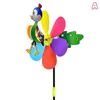 Garden Decorations 1Pcs Foldable Animal Bee Six Colors Three-dimensional Windmill Cartoon Home Garden Decoration Wind Spinner Whirligig Yard Decor