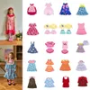 Sommarklänningar för flickor Princess Dress Puffy Kjol Suspender Gown Suits Girl Shirt kläder 240415