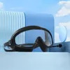 Anti Fog Swimming Goggles Diving Wide View Big Frame Swim Glasses With Earplugs Professional Diving Eyewear Swimming Pool 240426