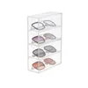 Glasögon smyckeslåda Fodral Tillbehör Boxar Desktop Home Office Storage Arrangör Kosmetiska solglasögon Container Arrangörer Makeup 240411