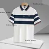 Praada Designer Polo Shirt Men's Pra Basic Basic Business Polos Designer T-shirt Fashion French Brand Men's T-shirt Broidered Arm Badge Letter Prades 404