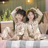 Girls Nighty-Clothes Boy Satin Solid Colore Solid Kamas Sleep abbiglia