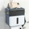 Uchwyty Proste nowoczesne papierowe uchwyt na papier toaletowy wodoodporne pudełko na ścianę do przechowywania stojak do przechowywania akcesoria łazienkowe