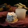 Świece uchwyt kwiatowy 3D kwiatowy silikonowy forma żywica vintage craft DIY gładkie materiały sztuki