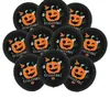 Decorazione per feste 5 pezzi Halloween Pumpkin Latex Balloon da 12 pollici palloncini bianchi nero per la casa Happy Home Decor Globos