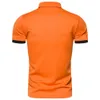 2023 Herren Casual Solid Color Kurzärmel -Polo für Außenhandel 240416