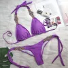 Set Summer Bikinis Sexy Swimsuits com Rhinestones Feminino Feminino Feminino Push Up Bikini Beach Swim Wear Suits Pool Bather