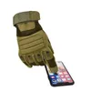 Touch Screen Luvas táticas de caça ao tiro de caça ao tiro de dedo meio Airsoft Airsoft Treinamento anti-esquilão Mitts do exército militar 240424