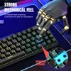 HXSJ v200 Wired K68 RGB Streater Mini Gaming Keyboard 19 Keke Conflict Free Membrane, но механическое ощущение Gameoffice 240418