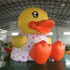 Toptan sevimli dev şişme sarı ördek özel kauçuk ördekler kız balon dekorasyonu reklam için su üzerinde yüzer