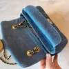 10a axelväskor madison axel crossbody väska lamm ull handväskor totes kvinnor flip hasp shopping fyrkantig lyx multicolor designer väskor cs tabby denim väska