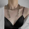 Choker Necklace For Women 2024 Fashionable Euro-american Style Dark Chic Cool Niche Design Sense Hip Hop