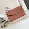 Stud San Valentyno Bag Lady Vlogo Bags Event Borse Rock 2024 Nuovo portafoglio a rive Femmina femmina Holdhell Simple Changeable Chain Piccola borsa a spalla quadrata