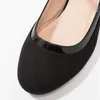 Klänningskor Black Suede Block Heels Round Toe Mary Jane Women's Large Size 15 16